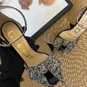 gucci ayakkabi 8 cm topuklu tasli