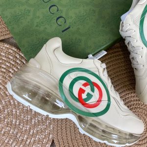gucci ayakkabi classic sneaker rhyton seffaf taban