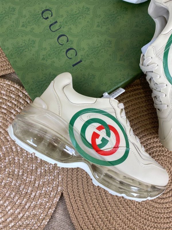gucci ayakkabi classic sneaker rhyton seffaf taban