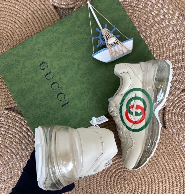 gucci ayakkabi classic sneaker rhyton seffaf taban