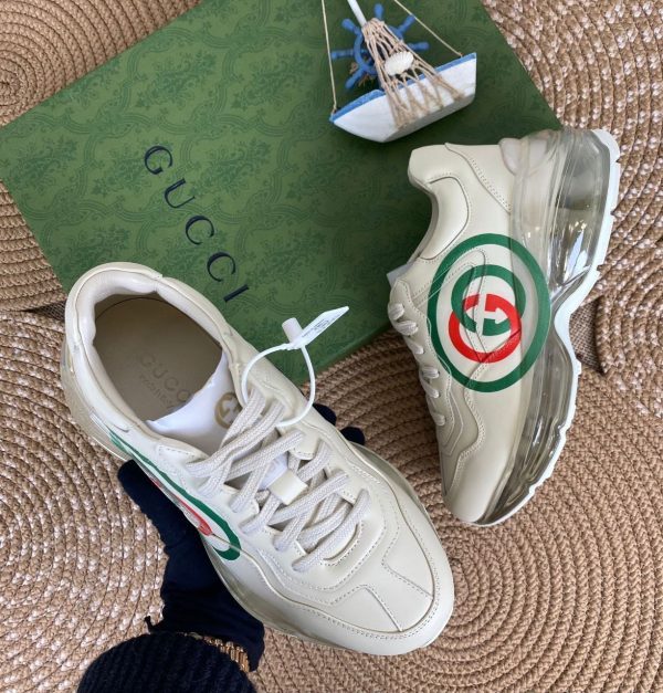 gucci ayakkabi classic sneaker rhyton seffaf taban