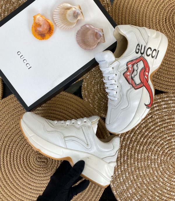 gucci ayakkabi rhtyon sneakers beyaz