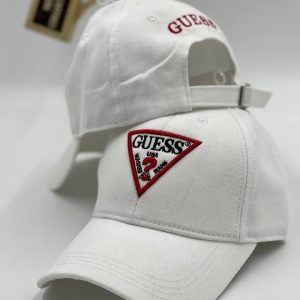 guess sapka beyaz guess logolu