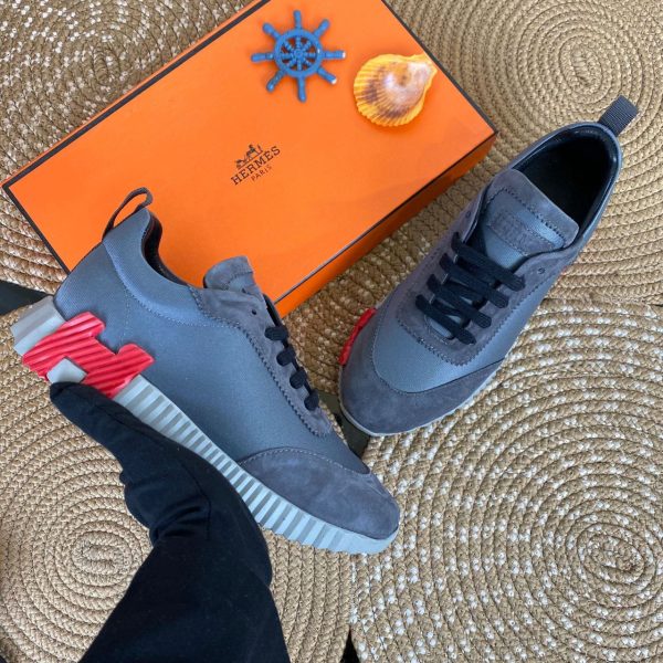 hermes ayakkabi sneaker s bouncing gri kirmizi