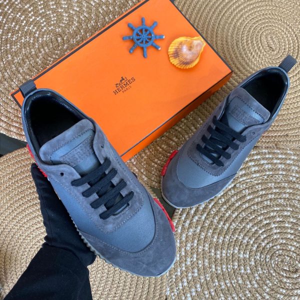 hermes ayakkabi sneaker s bouncing gri kirmizi