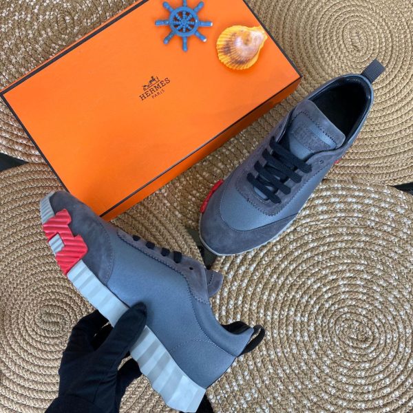 hermes ayakkabi sneaker s bouncing gri kirmizi
