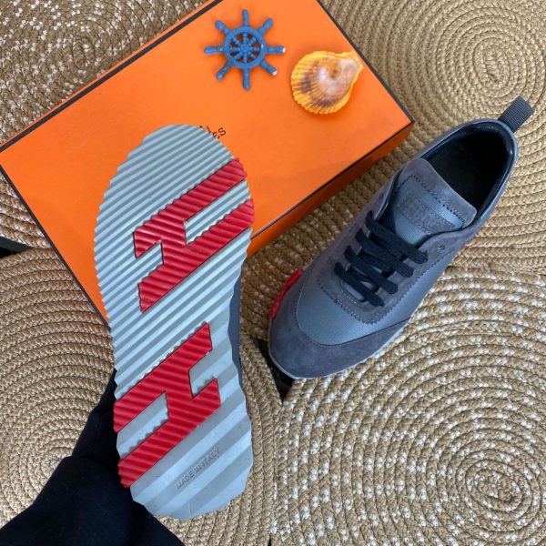 hermes ayakkabi sneaker s bouncing gri kirmizi