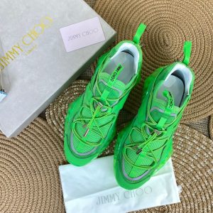 jimmy choo ayakkabi sneakers diamont yesil