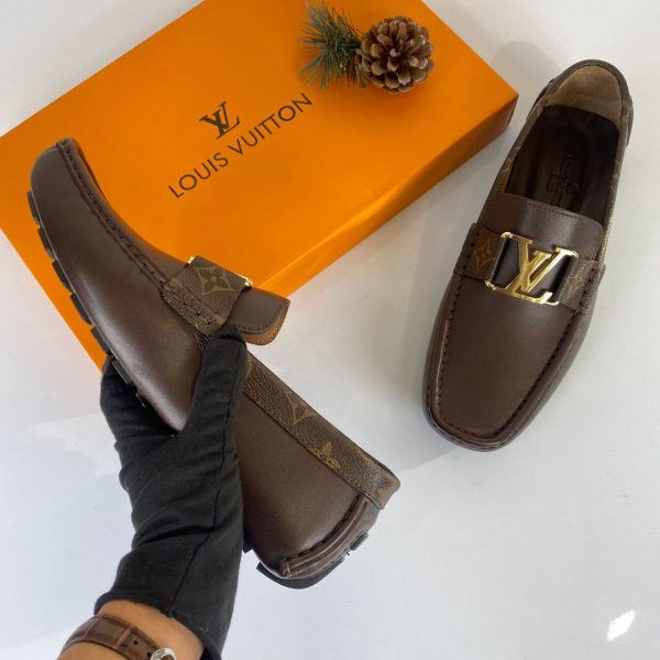 louis vuitton ayakkabi erkek loafer monte carlo moccasin kahve