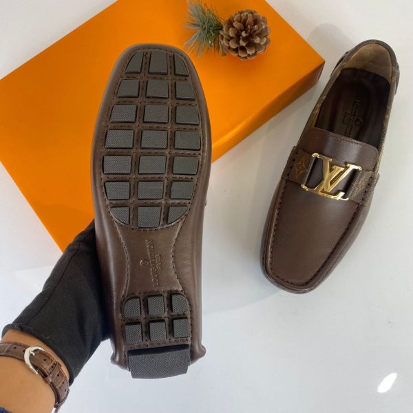 louis vuitton ayakkabi erkek loafer monte carlo moccasin kahve