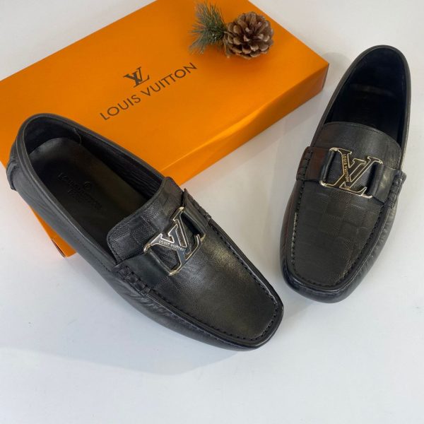 louis vuitton ayakkabi erkek loafer monte carlo moccasin siyah damali