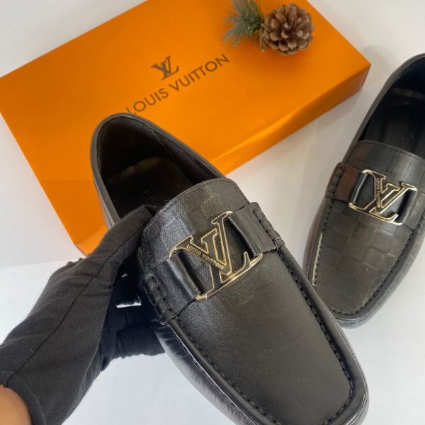 louis vuitton ayakkabi erkek loafer monte carlo moccasin siyah damali
