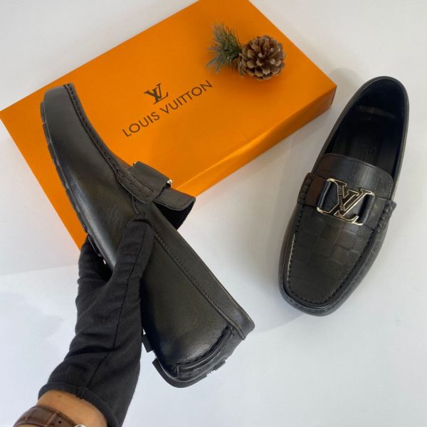 louis vuitton ayakkabi erkek loafer monte carlo moccasin siyah damali