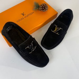 louis vuitton ayakkabi erkek loafer monte carlo moccasin siyah suet