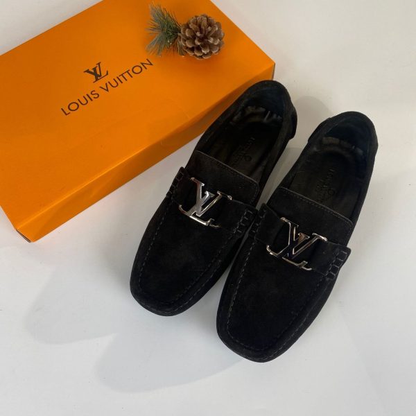 louis vuitton ayakkabi erkek loafer monte carlo moccasin siyah suet