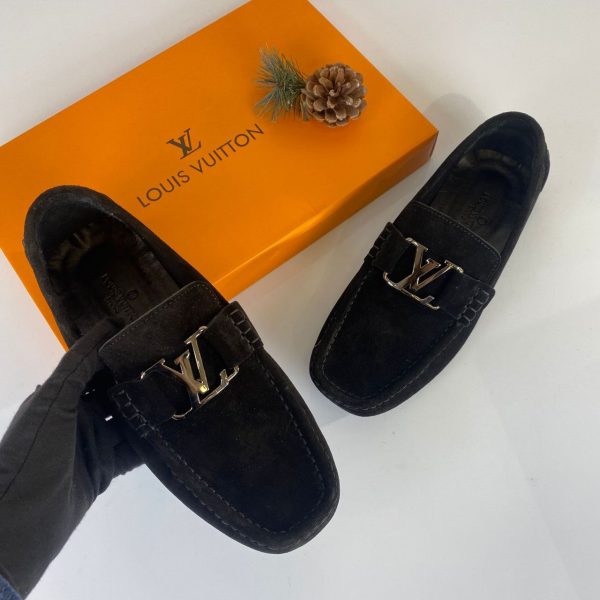 louis vuitton ayakkabi erkek loafer monte carlo moccasin siyah suet