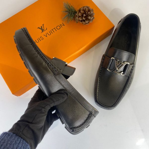 louis vuitton ayakkabi erkek siyah loafer monte carlo moccasin
