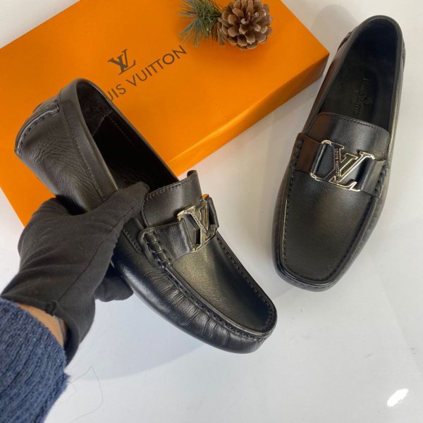 louis vuitton ayakkabi erkek siyah loafer monte carlo moccasin