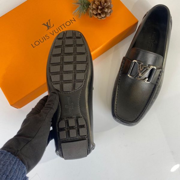 louis vuitton ayakkabi erkek siyah loafer monte carlo moccasin
