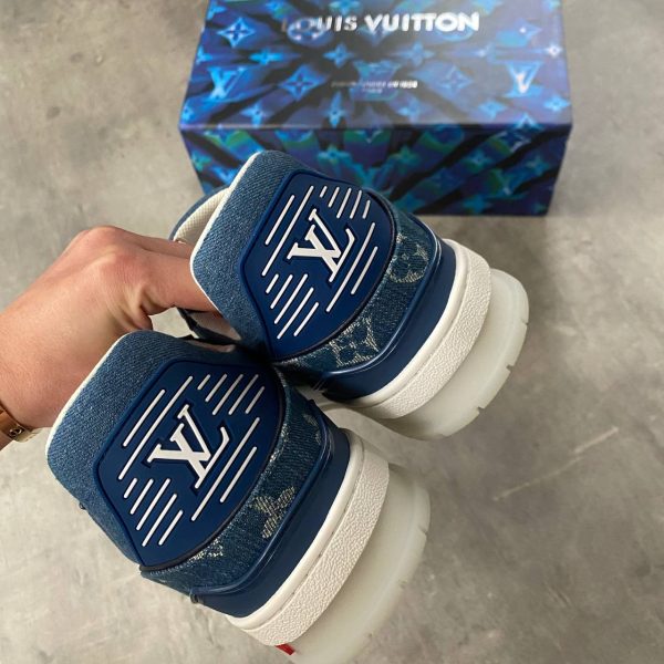 louis vuitton ayakkabi erkek sneakers denim jeans monogram