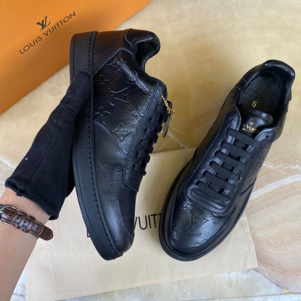 louis vuitton ayakkabi sneakers rivoli monogram siyah