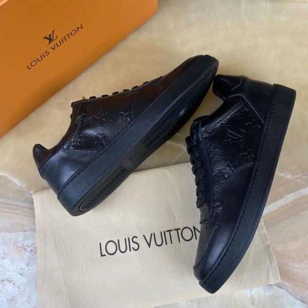 louis vuitton ayakkabi sneakers rivoli monogram siyah