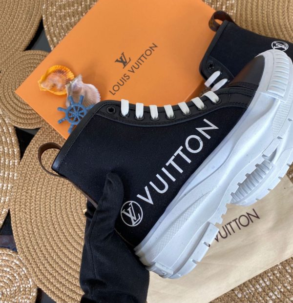 louis vuitton ayakkabi sneakers squad yarim bot siyah beyaz