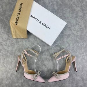 mach mach ayakkabi pudra pembe 7 cm topuklu