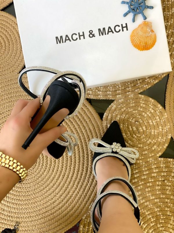 mach mach ayakkabi siyah 7 cm topuklu