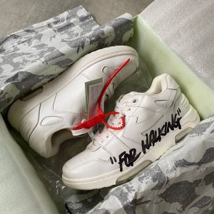 off white ayakkabi erkek sneakers beyaz hakiki deri