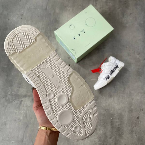 off white ayakkabi erkek sneakers beyaz hakiki deri