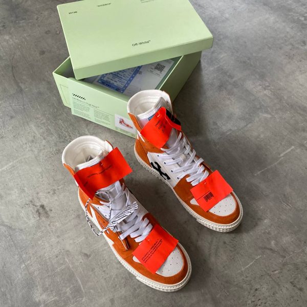 off white ayakkabi erkek sneakers bot beyaz taba