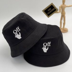 off white sapka bucket iyi kalite