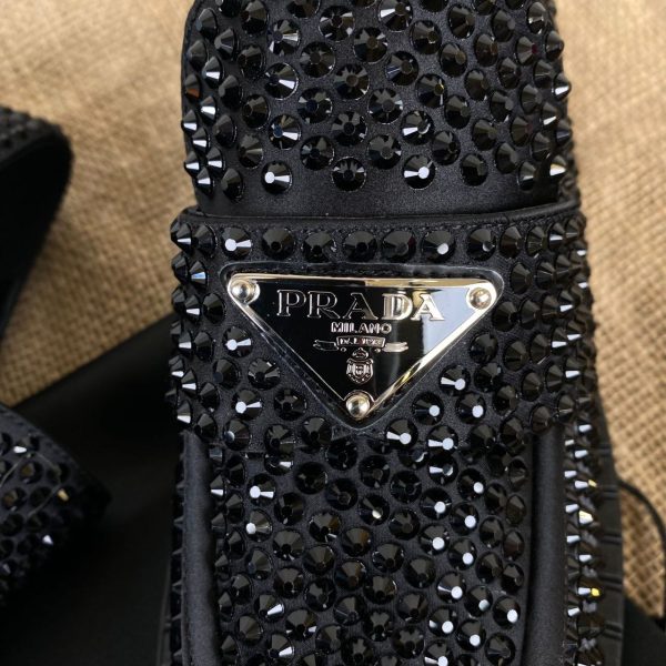 prada ayakkabi loafer siyah tasli birebir urun