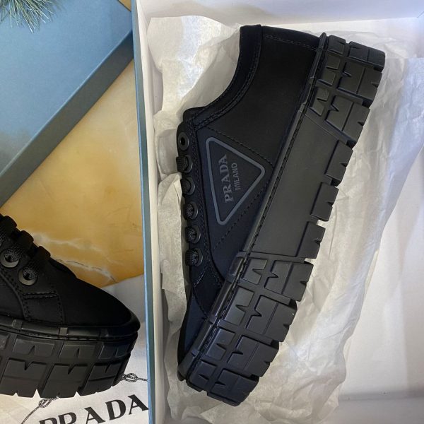 prada ayakkabi siyah nylon gabardine