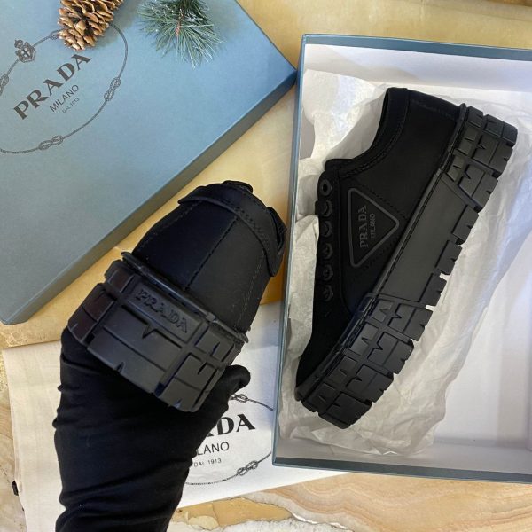 prada ayakkabi siyah nylon gabardine