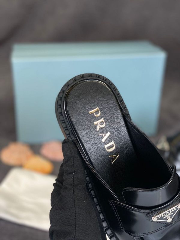 prada terlik 6 cm topuk siyah