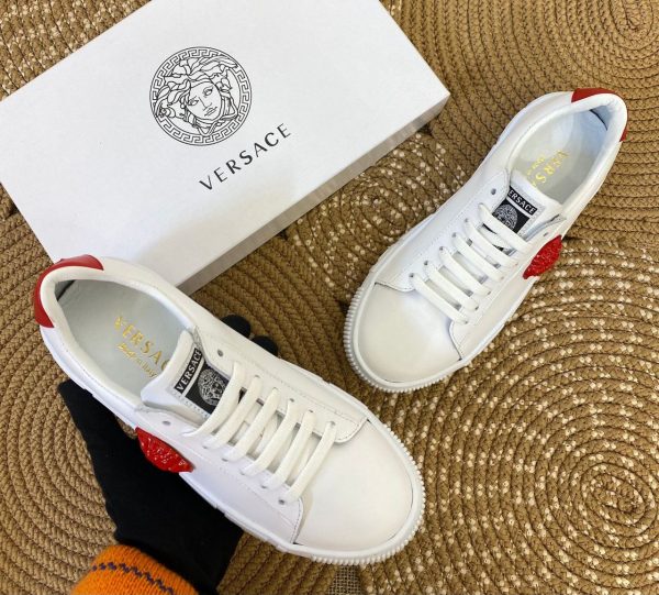 versace ayakkabi sneaker time out kirmizi beyaz