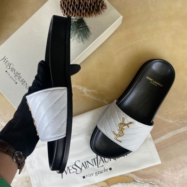 yves saint laurent terlik beyaz gold