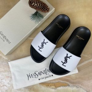 yves saint laurent terlik beyaz siyah aksesuar