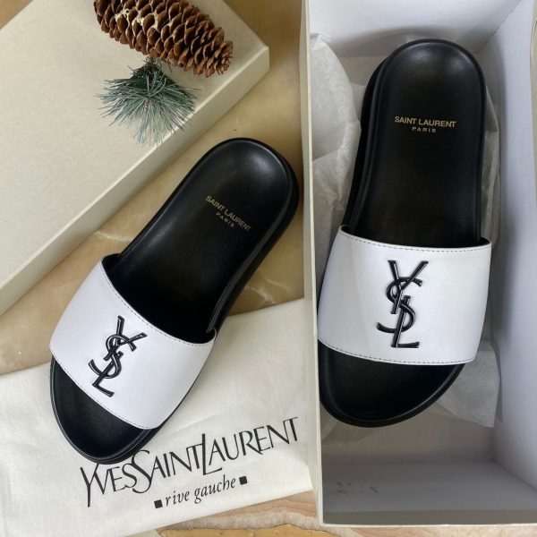yves saint laurent terlik beyaz siyah aksesuar