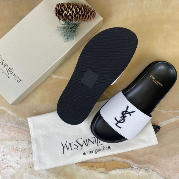 yves saint laurent terlik beyaz siyah aksesuar