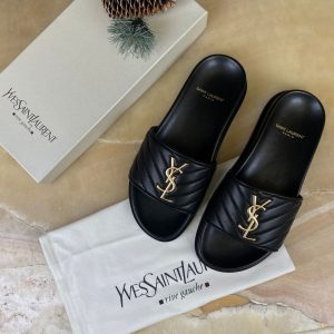 yves saint laurent terlik siyah gold