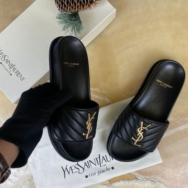 yves saint laurent terlik siyah gold