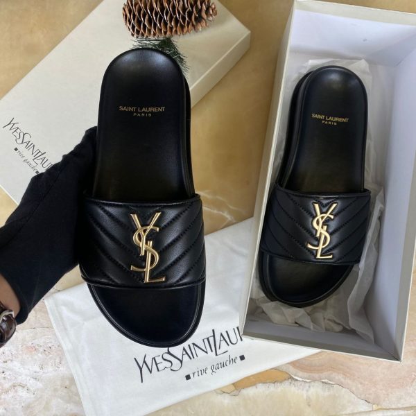 yves saint laurent terlik siyah gold
