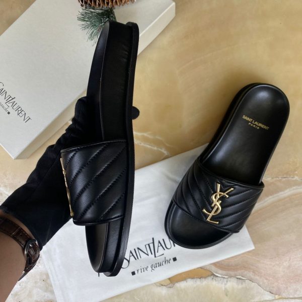 yves saint laurent terlik siyah gold