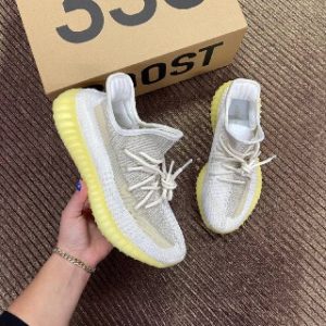 adidas ayakkabi yeezy 350 beyaz sari taban unisex