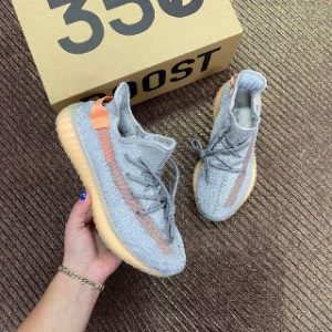 adidas ayakkabi yeezy 350 unisex gri turuncu