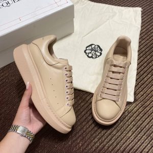 alexander mcqueen ayakkabi sneakers ayakkabi camel nude hakiki deri