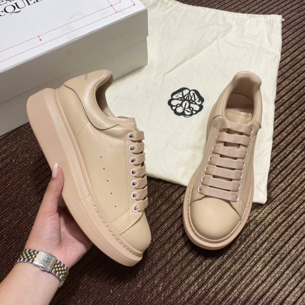 alexander mcqueen ayakkabi sneakers ayakkabi camel nude hakiki deri